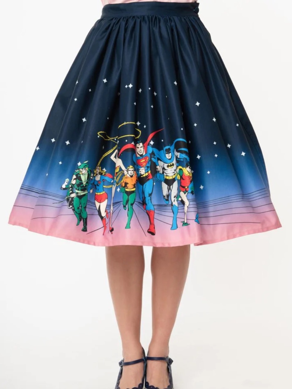 Justice League Gellar Swing Skirt - Unique Vintage